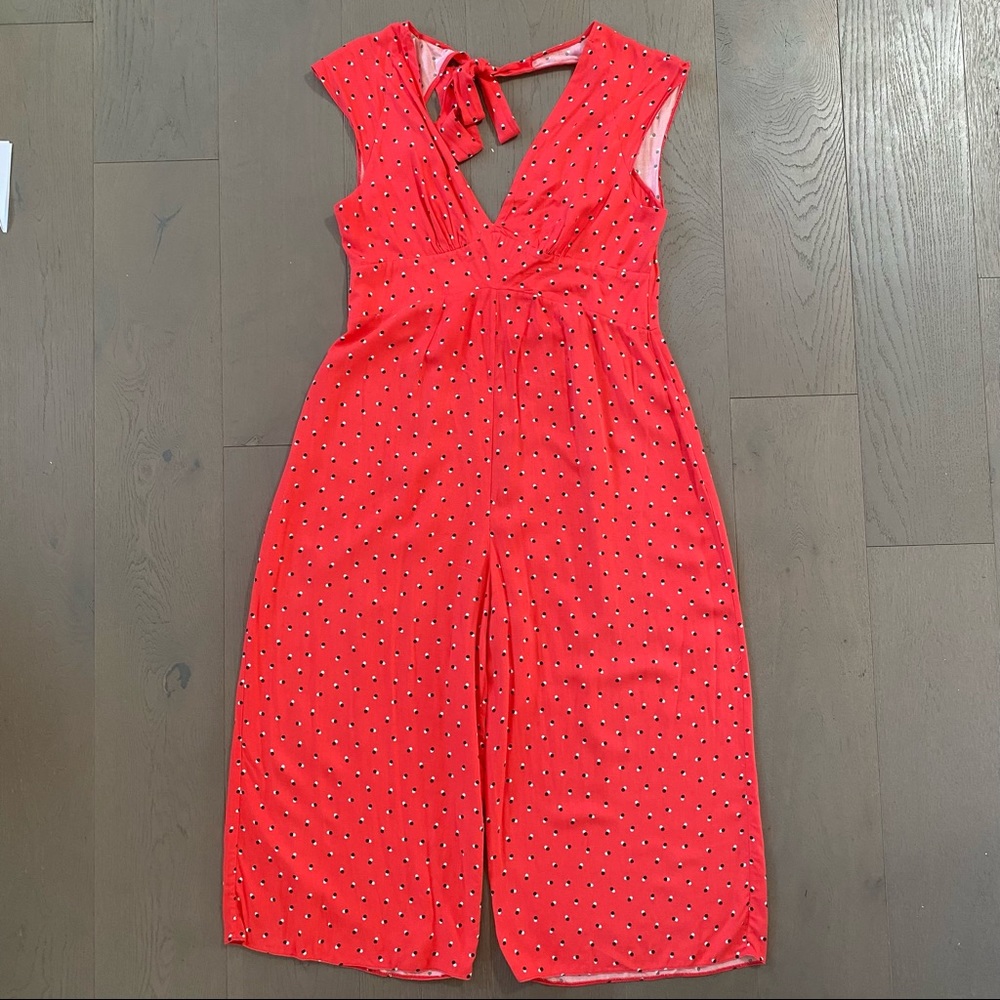 ASOS Spotted Jumpsuit in Red